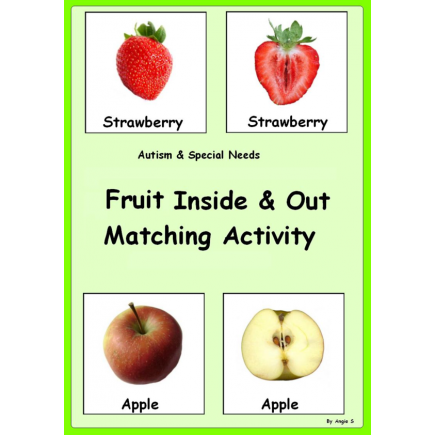 Fruit Inside & Out Matching Activity 